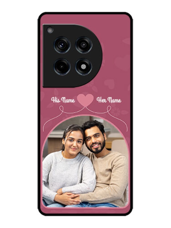 Custom OnePlus 12R 5G Custom Metal Phone Case - Love Floral Design