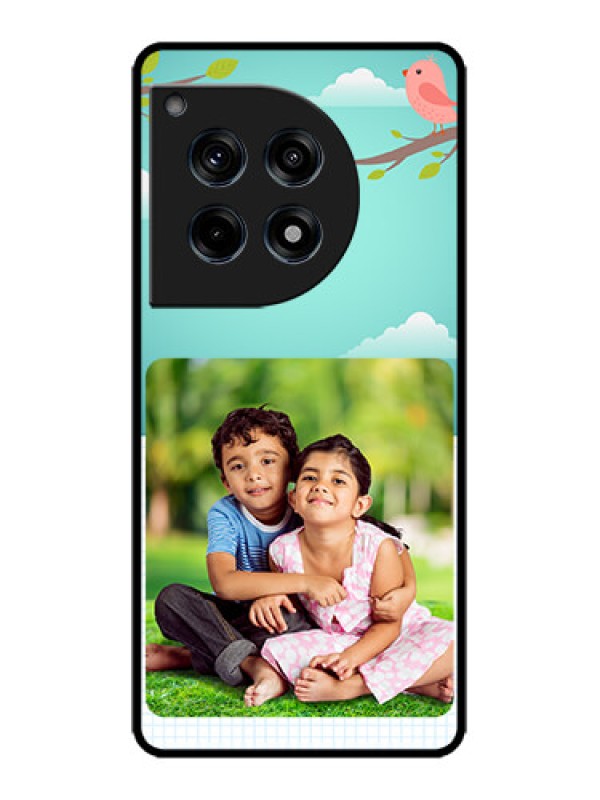 Custom OnePlus 12R 5G Custom Metal Phone Case - Doodle Love Design