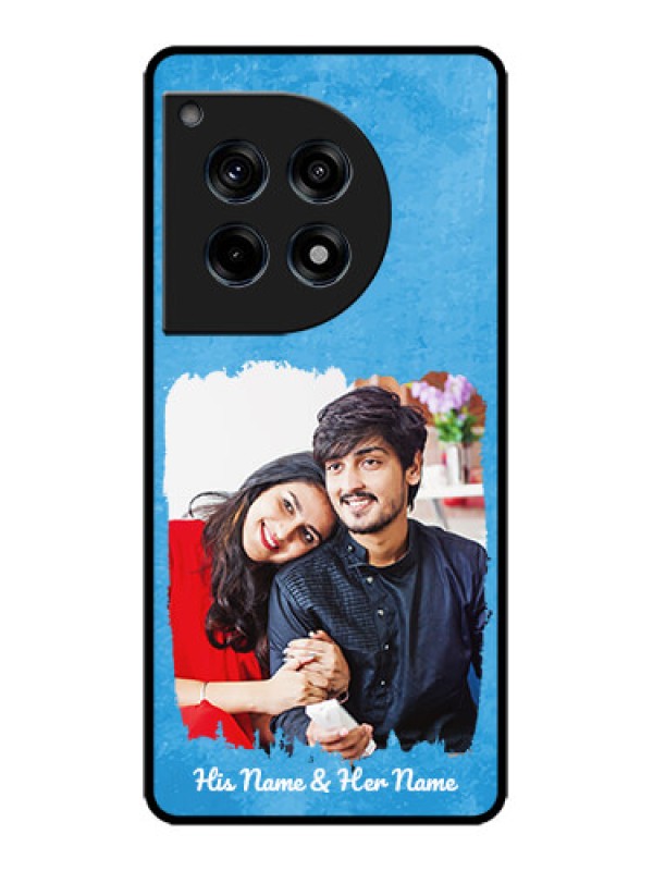 Custom OnePlus 12R 5G Custom Metal Phone Case - Blue Color Vintage Design