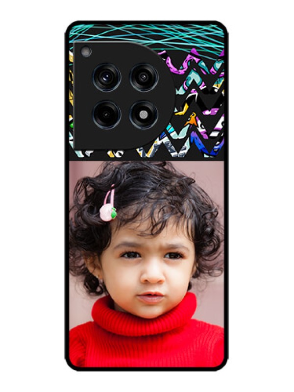 Custom OnePlus 12R 5G Custom Metal Phone Case - Neon Abstract Design