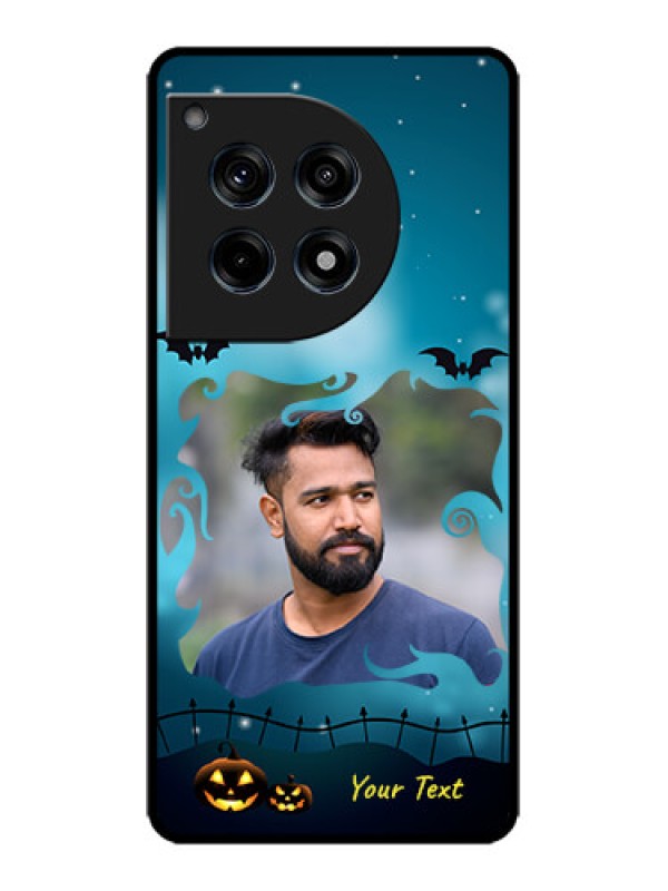 Custom OnePlus 12R 5G Custom Metal Phone Case - Halloween Frame Design