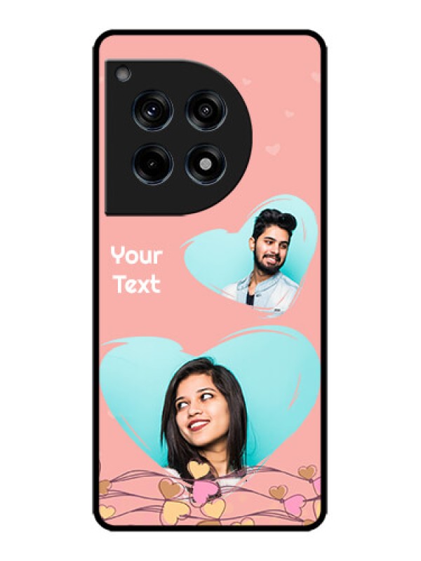 Custom OnePlus 12R 5G Custom Metal Phone Case - Love Doodle Design