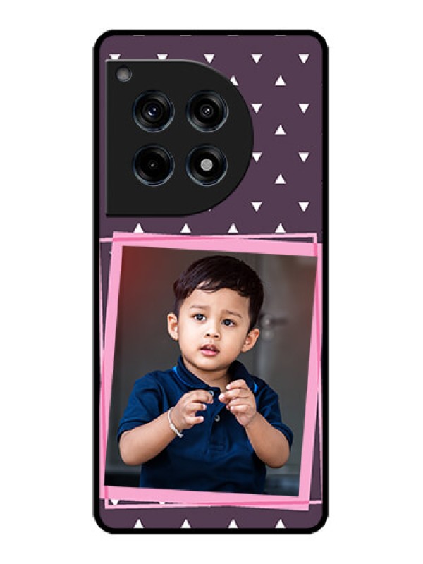 Custom OnePlus 12R 5G Custom Metal Phone Case - Triangle Pattern Dotted Design