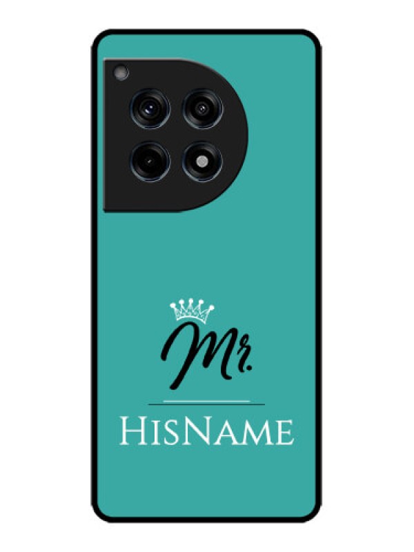 Custom OnePlus 12R 5G Custom Metal Phone Case - Mr With Name Design