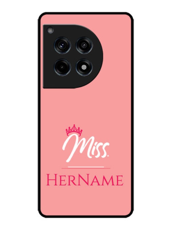 Custom OnePlus 12R 5G Custom Metal Phone Case - Mrs With Name Design