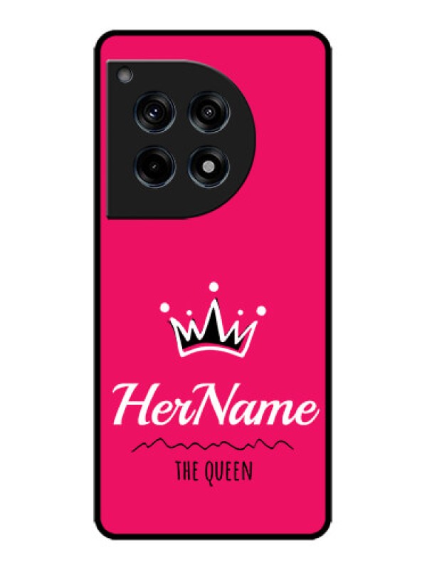 Custom OnePlus 12R 5G Custom Metal Phone Case - Queen With Name Design