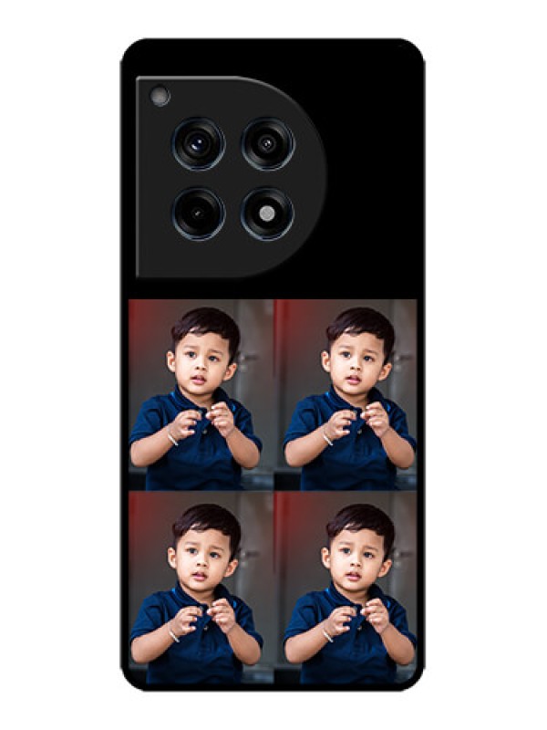 Custom OnePlus 12R 5G Custom Metal Phone Case - 4 Image Holder Design
