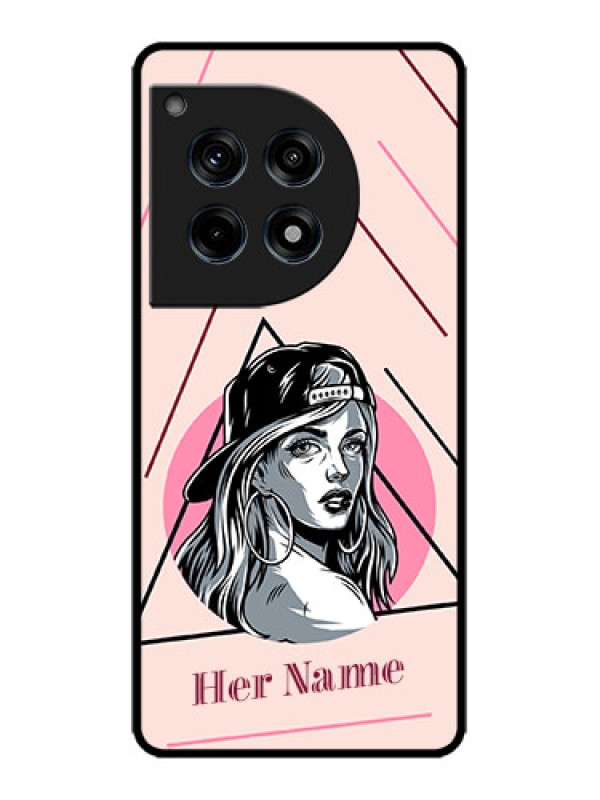 Custom OnePlus 12R 5G Custom Metal Phone Case - Rockstar Girl Design