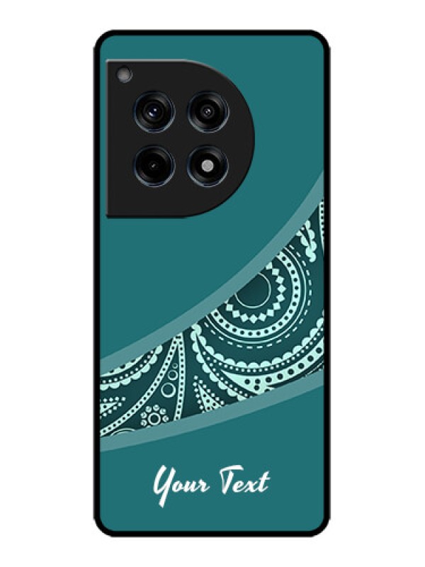 Custom OnePlus 12R 5G Custom Metal Phone Case - Semi Visible Floral Design