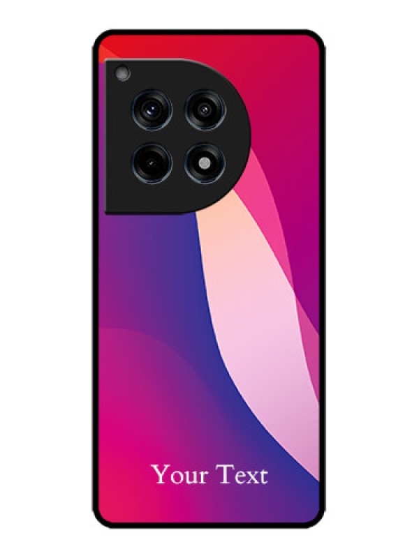 Custom OnePlus 12R 5G Custom Metal Phone Case - Digital Abstract Overlap Design