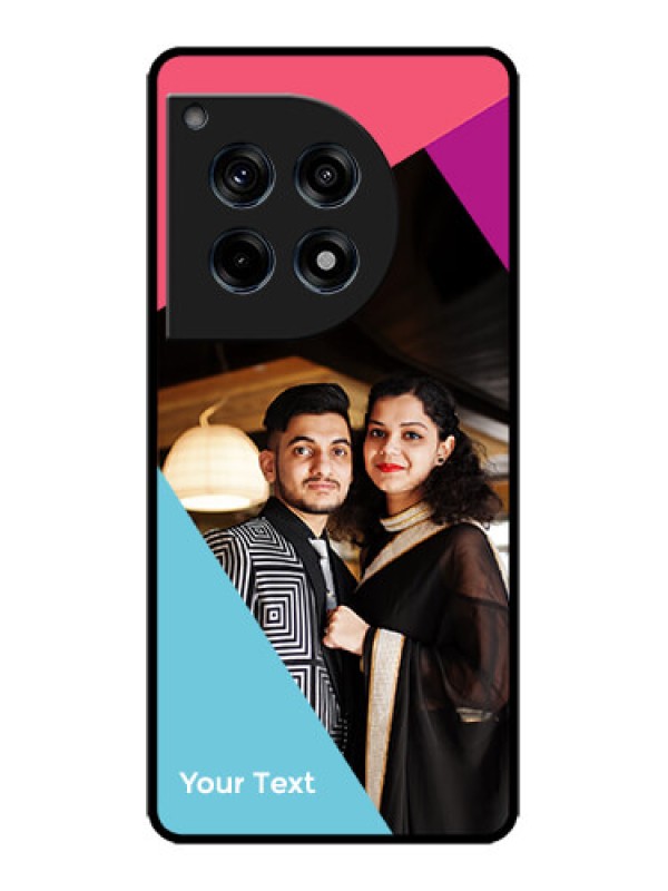 Custom OnePlus 12R 5G Custom Metal Phone Case - Stacked Triple Colour Design