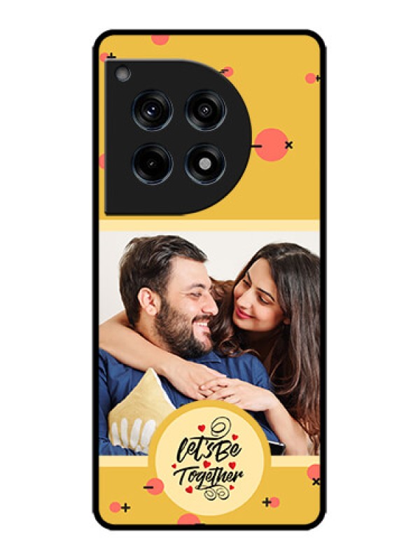 Custom OnePlus 12R 5G Custom Metal Phone Case - Lets Be Together Design