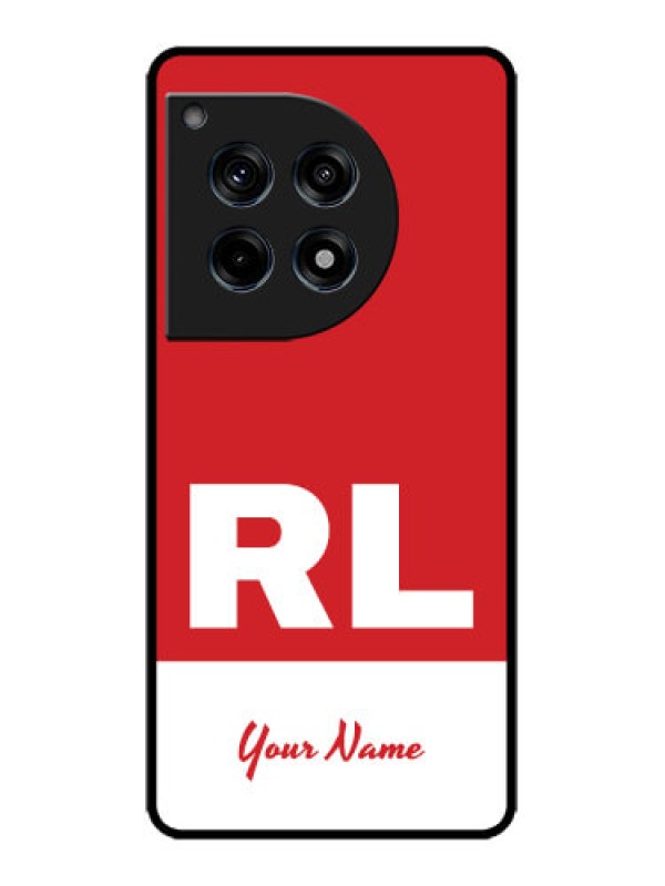 Custom OnePlus 12R 5G Custom Metal Phone Case - Dual Tone Custom Text Design