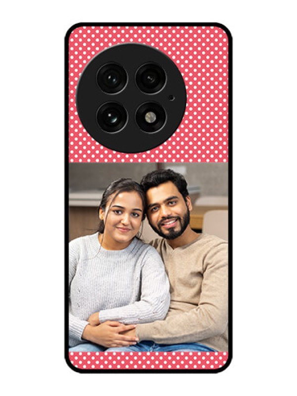 Custom OnePlus 13 5G Custom Metal Phone Case - White Dotted Design