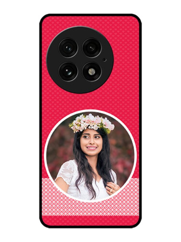 Custom OnePlus 13 5G Custom Metal Phone Case - Pink Color Pattern Design