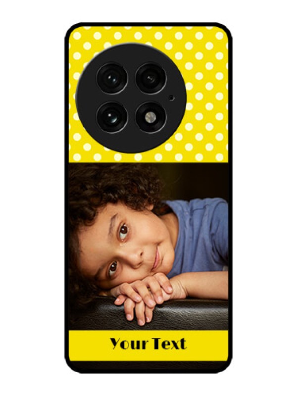 Custom OnePlus 13 5G Custom Metal Phone Case - Bright Yellow Case Design