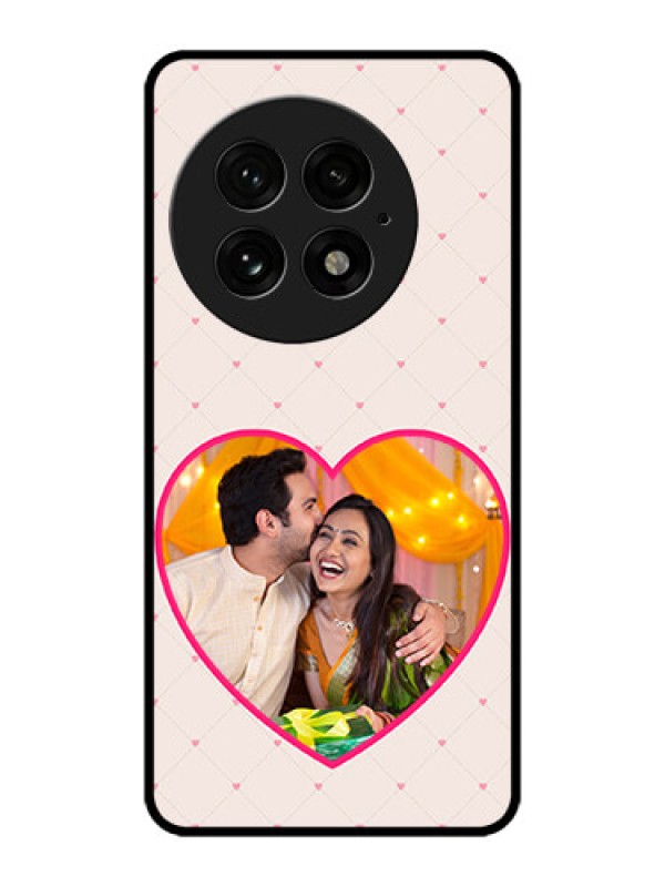 Custom OnePlus 13 5G Custom Metal Phone Case - Heart Shape Design