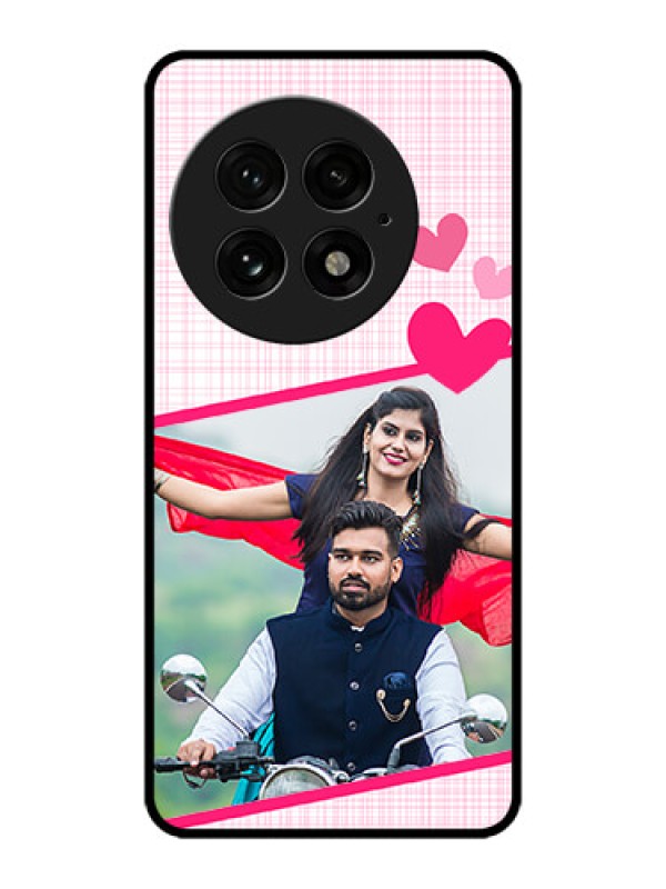 Custom OnePlus 13 5G Custom Metal Phone Case - Love Shape Heart Design