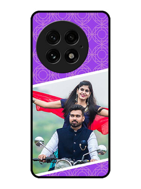 Custom OnePlus 13 5G Custom Metal Phone Case - Violet Color Pattern Design