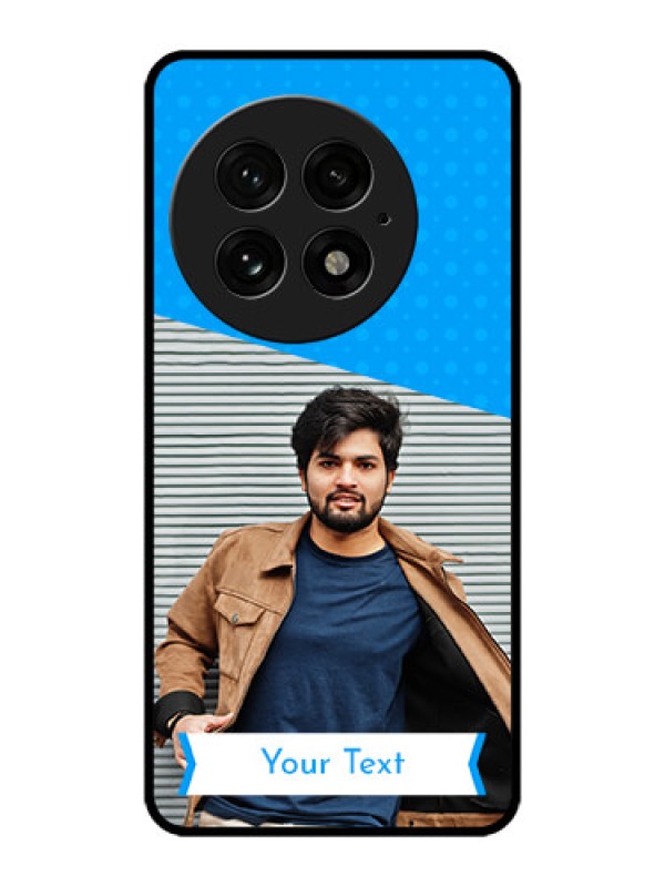 Custom OnePlus 13 5G Custom Metal Phone Case - Simple Blue Color Design