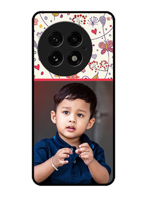 Custom OnePlus 13 5G Custom Metal Phone Case - Premium Floral Design