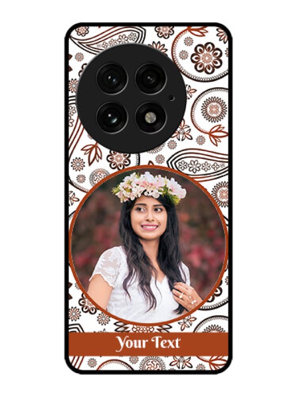 Custom OnePlus 13 5G Custom Metal Phone Case - Abstract Flower Design