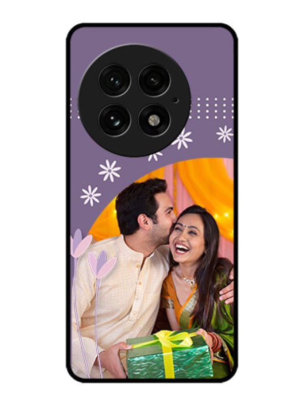 Custom OnePlus 13 5G Custom Metal Phone Case - Lavender Flowers Design