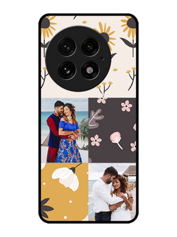 Custom OnePlus 13 5G Custom Metal Phone Case - 3 Images With Floral Design
