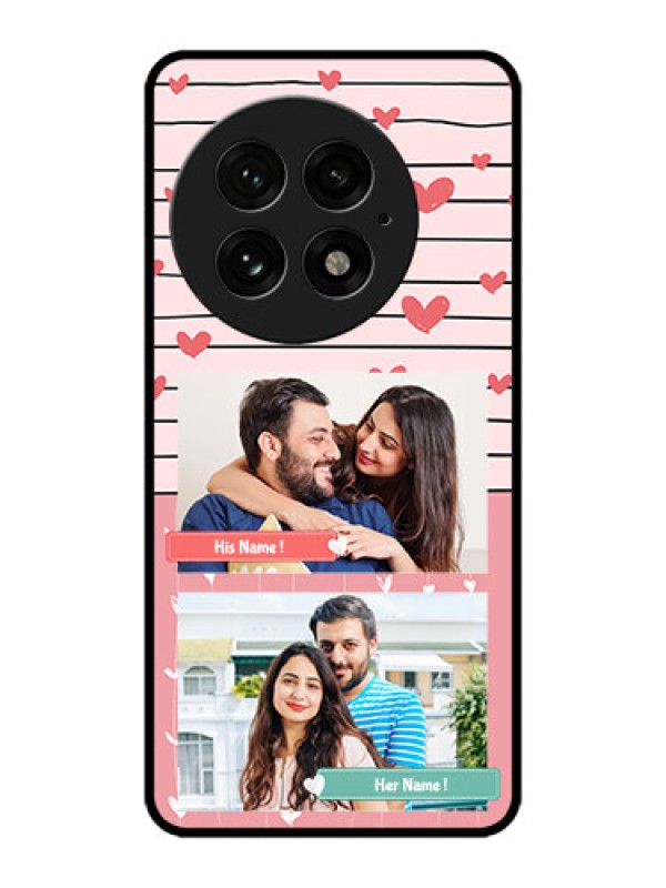 Custom OnePlus 13 5G Custom Metal Phone Case - Photo With Heart Design