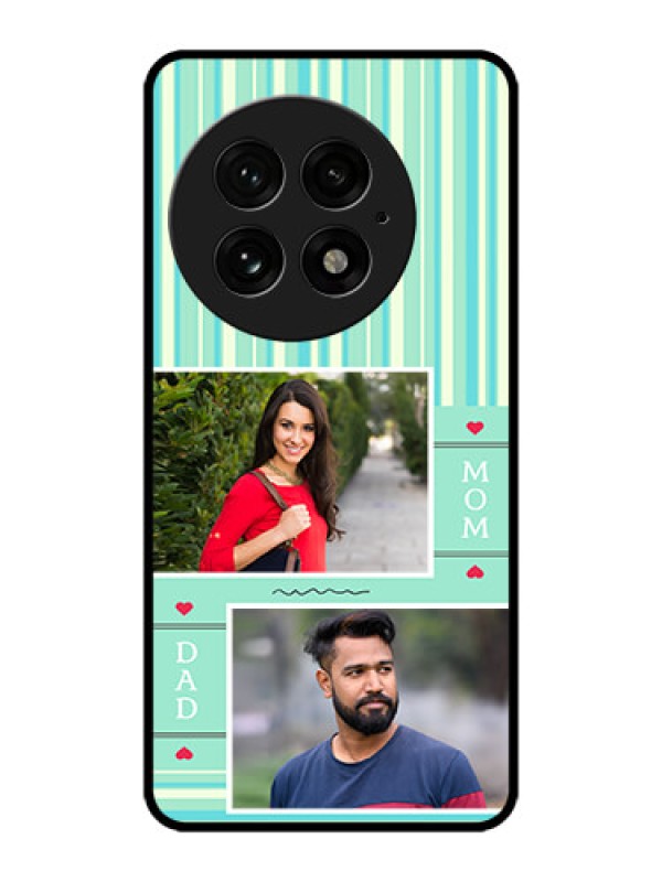 Custom OnePlus 13 5G Custom Metal Phone Case - Mom and Dad Pic Design