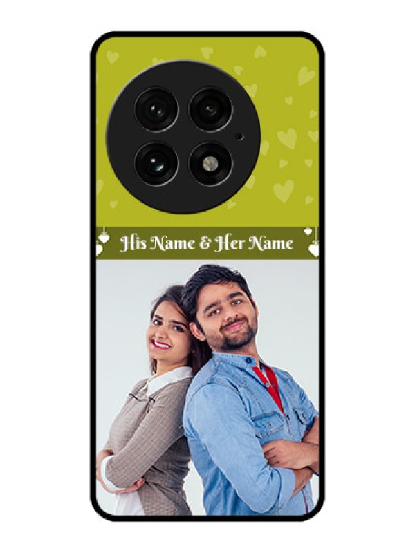 Custom OnePlus 13 5G Custom Metal Phone Case - You and Me Heart Design