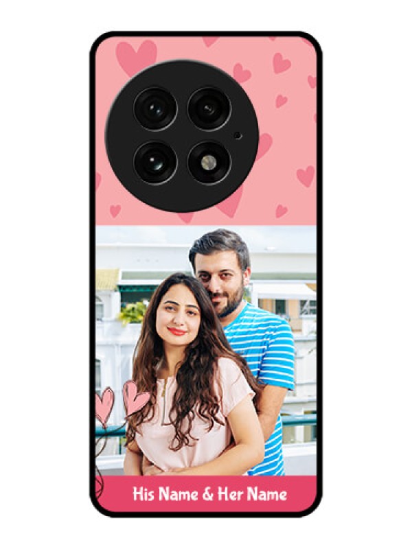 Custom OnePlus 13 5G Custom Metal Phone Case - Love Design Peach Color