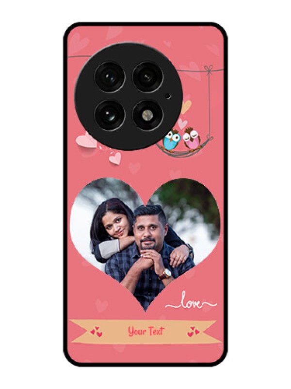 Custom OnePlus 13 5G Custom Metal Phone Case - Peach Color Love Design