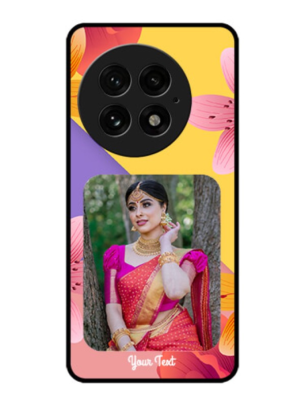 Custom OnePlus 13 5G Custom Metal Phone Case - 3 Image With Vintage Floral Design