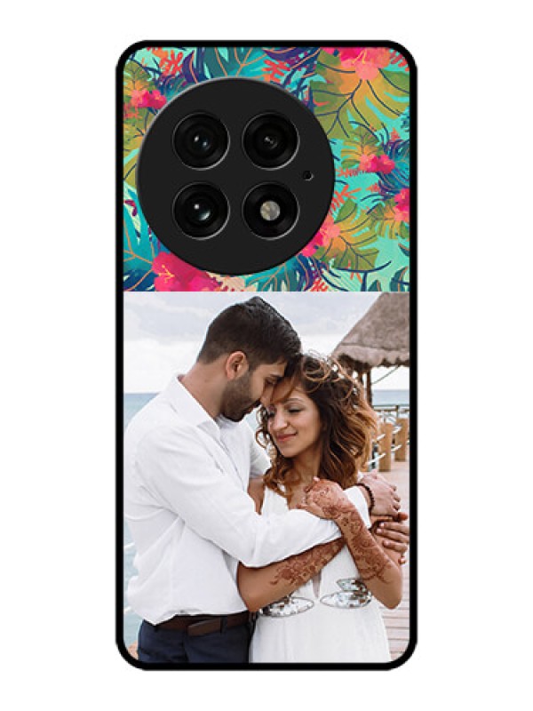 Custom OnePlus 13 5G Custom Metal Phone Case - Watercolor Floral Design