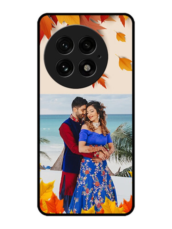 Custom OnePlus 13 5G Custom Metal Phone Case - Autumn Maple Leaves Design