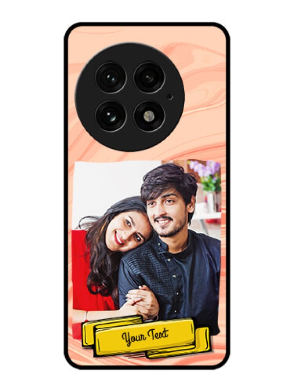 Custom OnePlus 13 5G Custom Metal Phone Case - Marble Texture Design