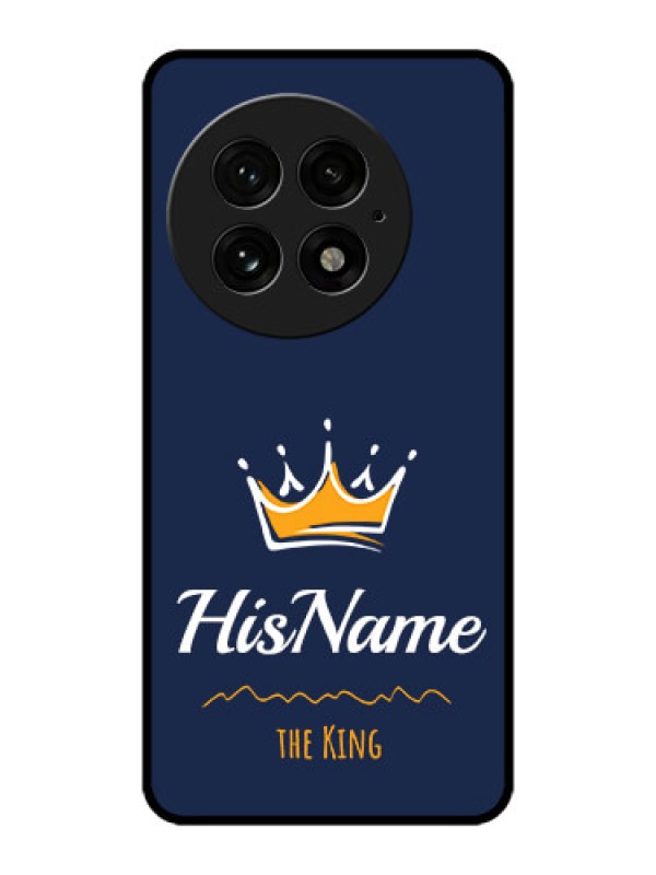 Custom OnePlus 13 5G Custom Metal Phone Case - King With Name Design