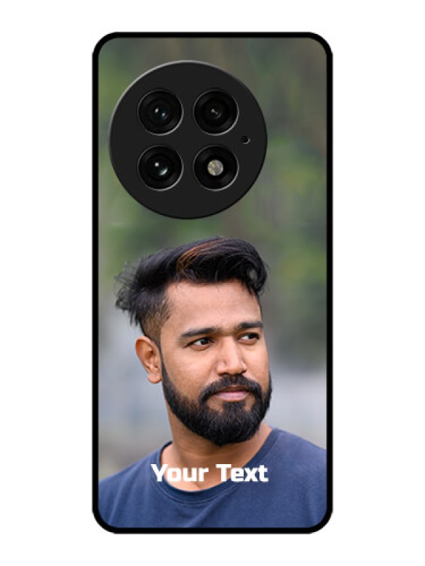 Custom OnePlus 13 5G Custom Metal Phone Case - Photo With Text Design