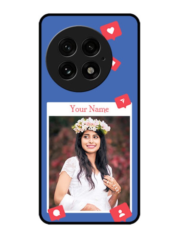 Custom OnePlus 13 5G Custom Metal Phone Case - Like Share And Comment Design