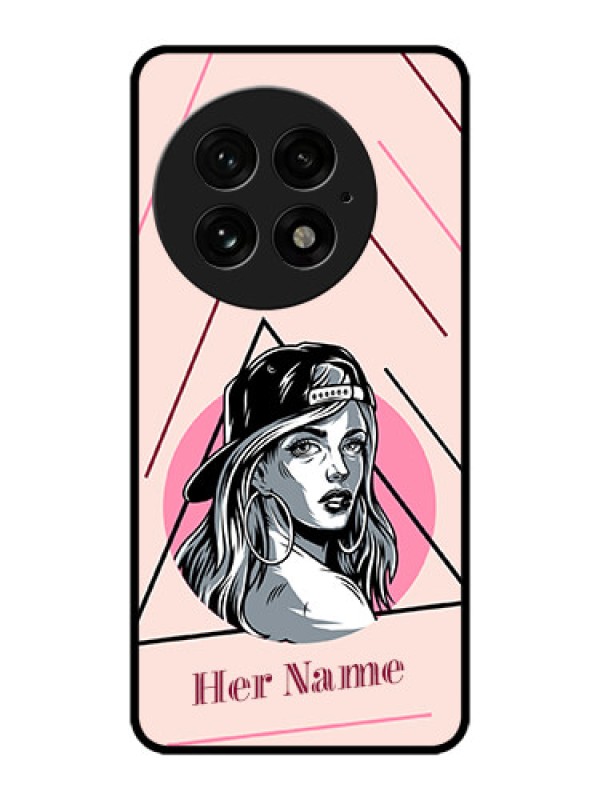 Custom OnePlus 13 5G Custom Metal Phone Case - Rockstar Girl Design