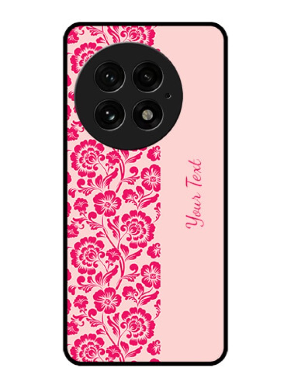 Custom OnePlus 13 5G Custom Metal Phone Case - Attractive Floral Pattern Design