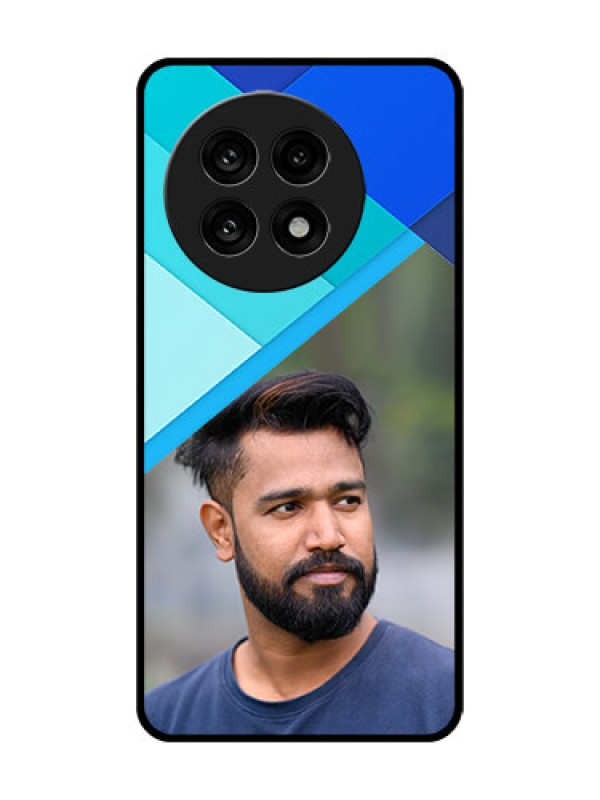 Custom OnePlus 13R 5G Custom Metal Phone Case - Blue Pattern Design