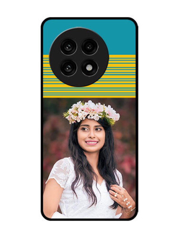 Custom OnePlus 13R 5G Custom Metal Phone Case - Yellow and Blue Design