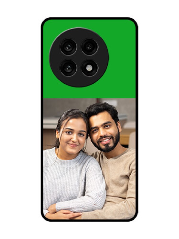 Custom OnePlus 13R 5G Custom Metal Phone Case - Green Pattern Design