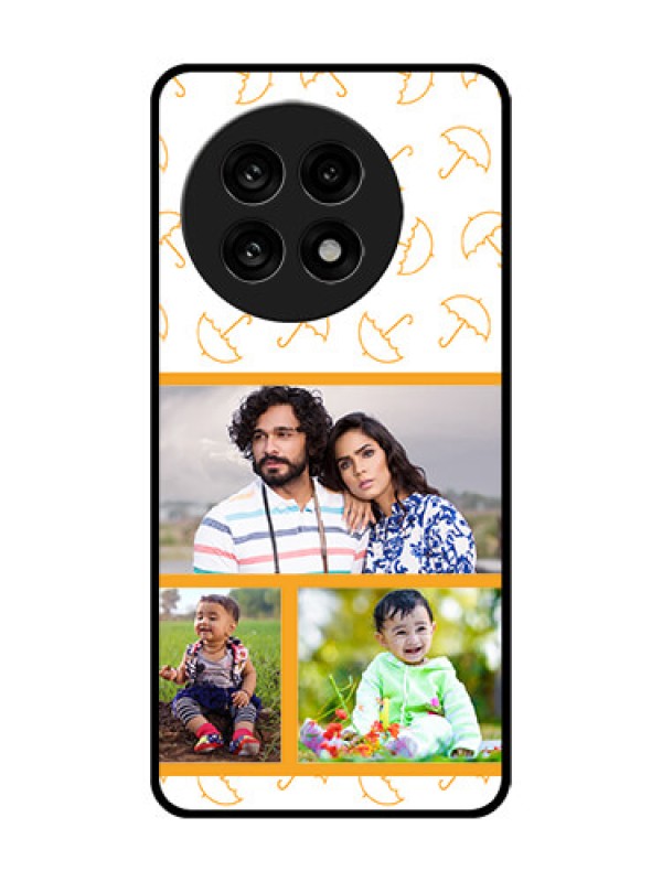 Custom OnePlus 13R 5G Custom Metal Phone Case - Yellow Pattern Design