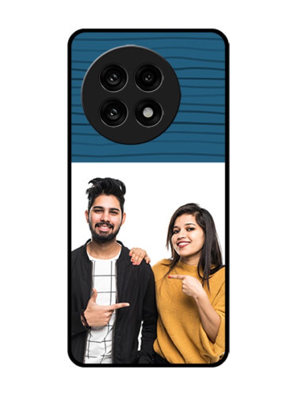 Custom OnePlus 13R 5G Custom Metal Phone Case - Blue Pattern Cover Design