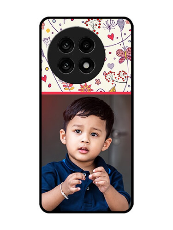 Custom OnePlus 13R 5G Custom Metal Phone Case - Premium Floral Design