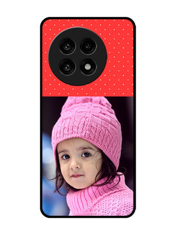 Custom OnePlus 13R 5G Custom Metal Phone Case - Red Pattern Design