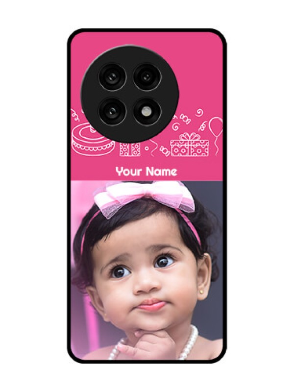 Custom OnePlus 13R 5G Custom Metal Phone Case - With Birthday Line Art Design